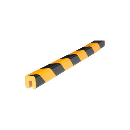 IRONGUARD Knuffi Shelf Bumper Guard, Type G, 39-3/8"L x 1"W, Yellow/Black, 60-6762 60-6762